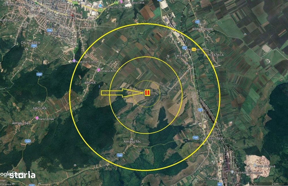 Teren extravilan 17.000 m Deva-Cristur