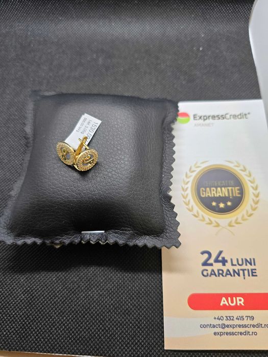 Cercei de aur 14k (Ag29 Siraj b.35026.5) Garantie 2 ani