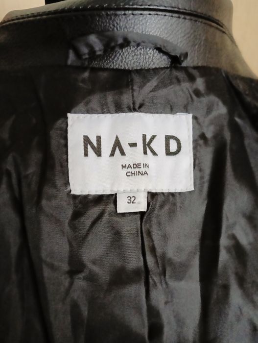 Кожаный плащ новый