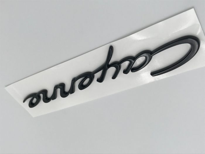 Emblema PORSCHE Cayenne spate negru