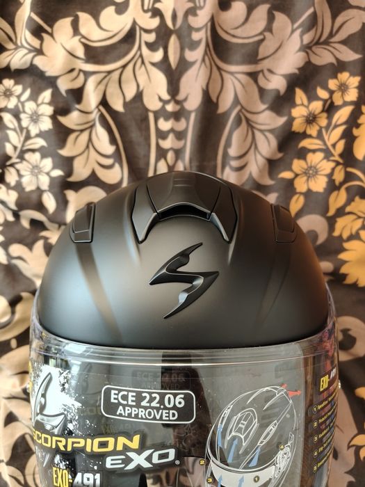 Каска за мотор Scorpion EXO 491 Черен мат