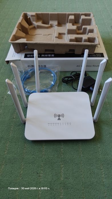 4G рутер Benton, 2 честоти Wifi, 32 устройства макс