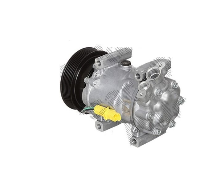 Compresor AC, aer conditionat Renault Clio 2005-2013, Modus 2004-2012, Twingo 2007-2014, Wind 2010-2013, 1.2, 1.2 TCE, tip Sanden, mufa: 14,3, OE 7711368902, Th-Series