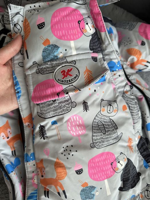 Зимний детский комбинезон+конверт