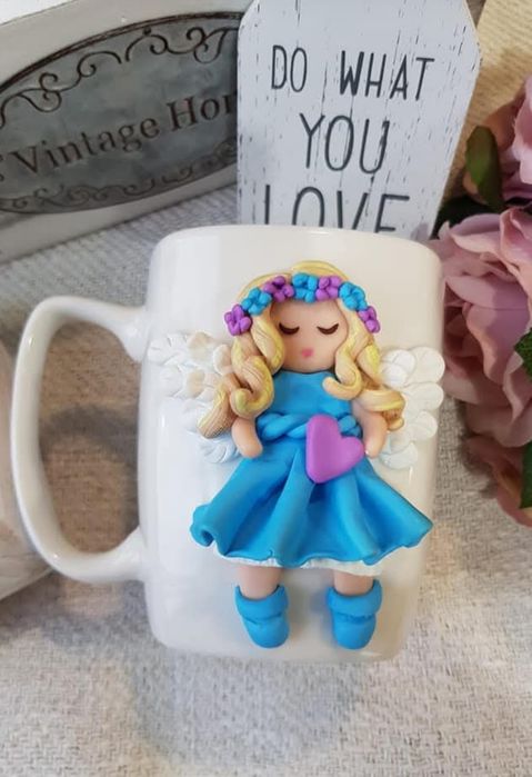 Cana personalizata decorata manual