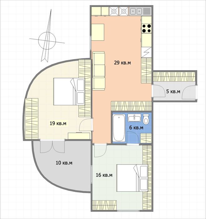 Продава се Тристаен апартамент в к.к. Св.Св. Константин и Елена - 100 кв.м за 2280 €/кв.м - Снимка #14