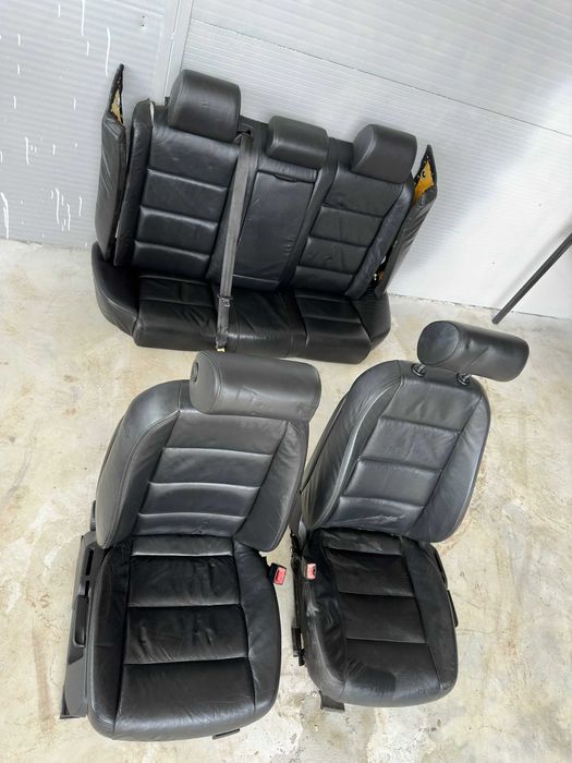 Interior piele Audi A6 C6 2004–2011 scaune față+banchetă spate fețe uș