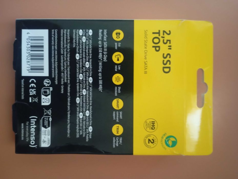 Solid State Drive (SSD) Intenso Top, 1TB, 2.5", SATA III