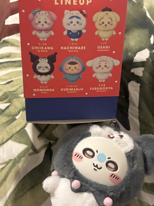 Плюшена японска anime играчка, chiikawa с колоборация hello kitty