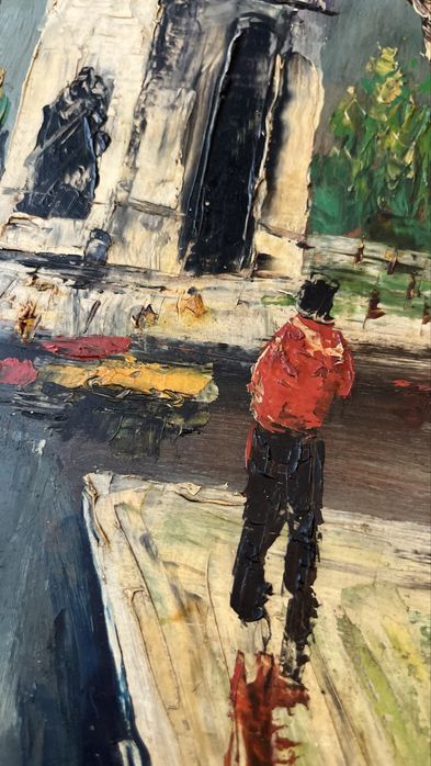 Tablou pictură stil impresionist – Arc de Triumf, Paris (50x30 cm)