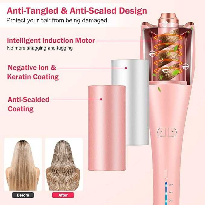 Автоматична маша за коса, за къдрене Beach Waves с йонен барабан