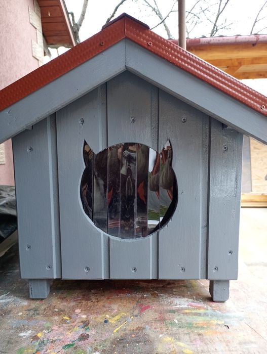 Cușcă căsuța pisică