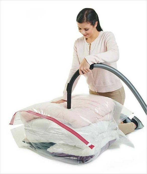 Вакуумиращи пликове за съхранение на дрехи и аксесоари – 50 × 60 cm