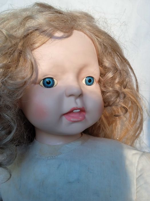 Кукла 65 см, винтидж, + дрехи