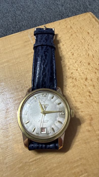 Ceas  Gibson automatic Swiss placat cu aur 20mq