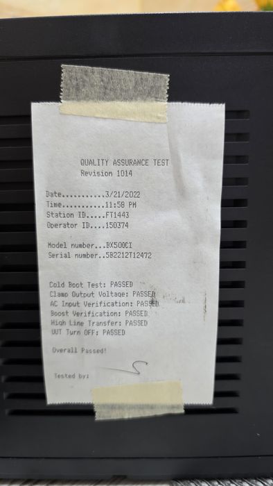 UPS Aps Back-UPS BX500CI