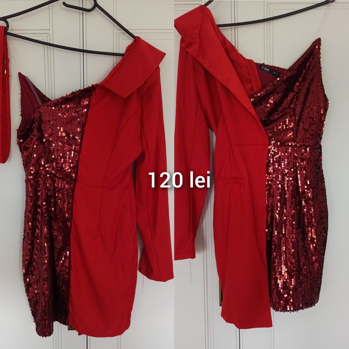 Rochie roșie paiete