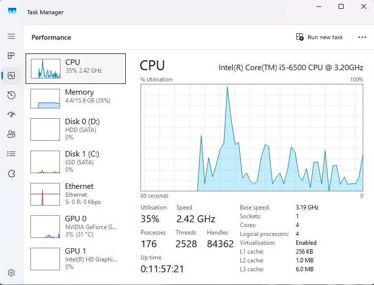 Calculator Unitate PC Gaming Gigabyte I5 6500 Ram 8 16 Gb GTX 1050 SSD