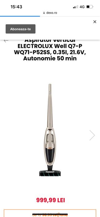 Aspirator vertical Electrolux