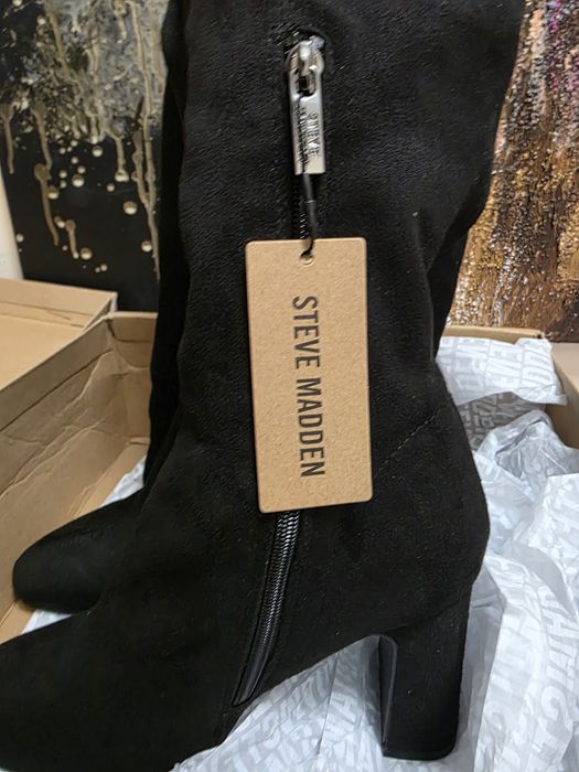 Нови чизми естествен велур Steve Madden