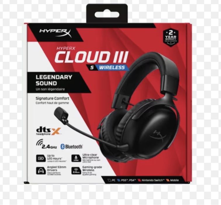 Наушники HyperX Cloud lll Wireless черный
