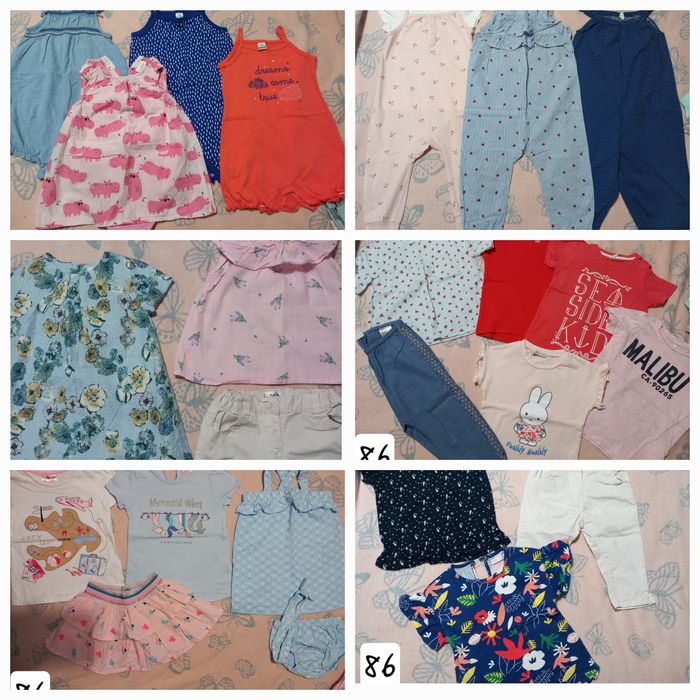 Комплект рокля тениска Koton,Reserved,Mayoral,Catimini 86/92