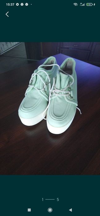 Кроссовки джинсовые