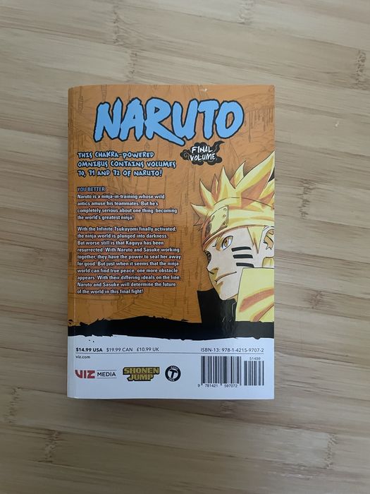 Manga naruto 3 in 1 vol 70 71 72