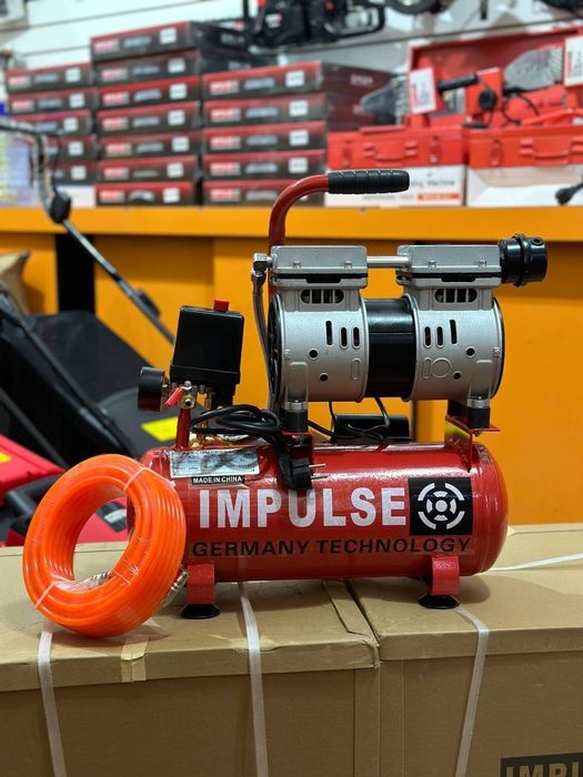 Компрессор (IMPULSE) Безмаслыный Безшумний Шумный компрессор