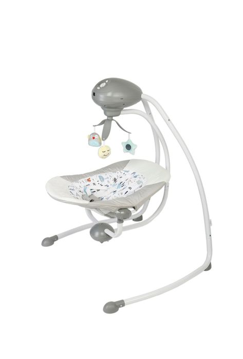 Vand leagăn electric Wunderkid Side, cu conectare la priza, Gri