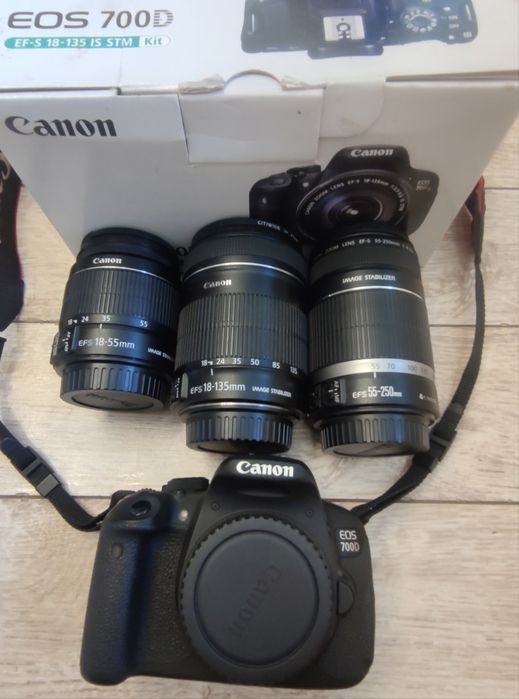 Фотоаппарат Canon 700D + объективы