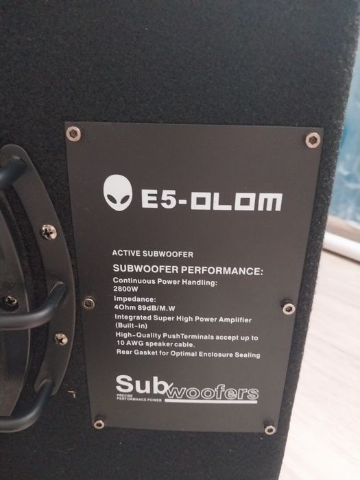 Сабвуфер 5 элемент с усилителем. Обмен на диски.