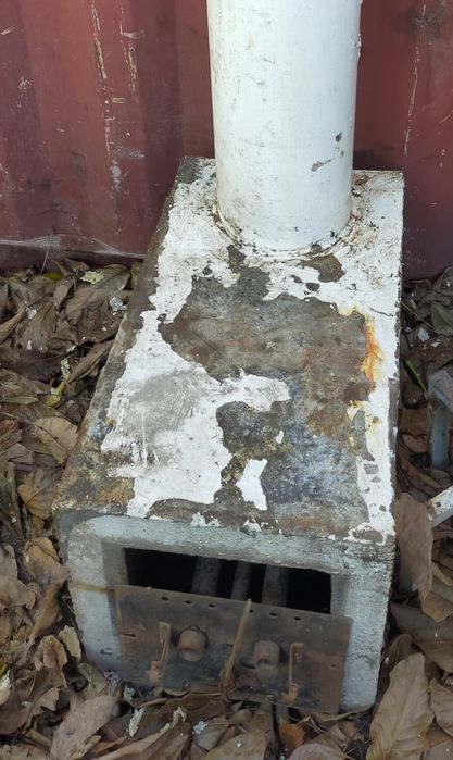 Печь с газовой горелкой