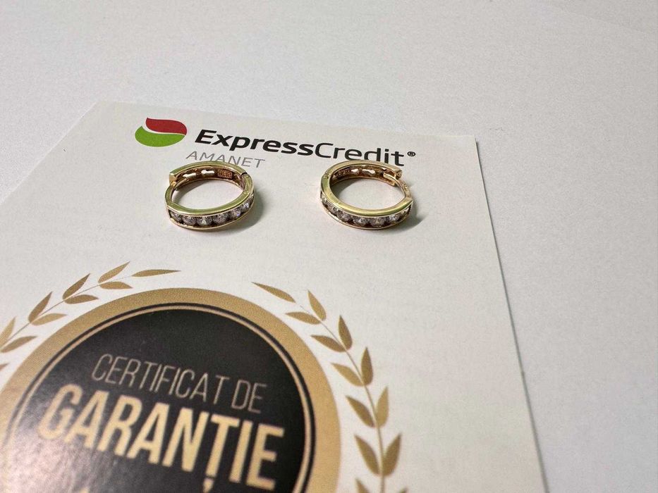 Cercei aur 14K 1.56g (B.60589.2 Tatarasi) Garantie 2 ani