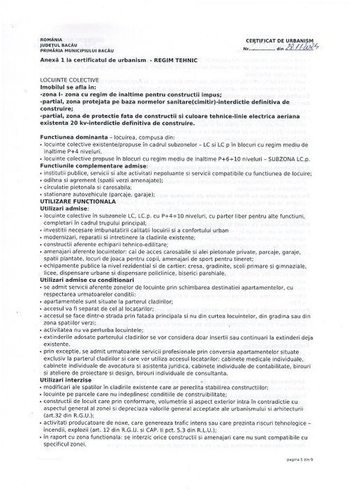 Teren intravilan 3333 mp Prelungirea Bradului Bacau