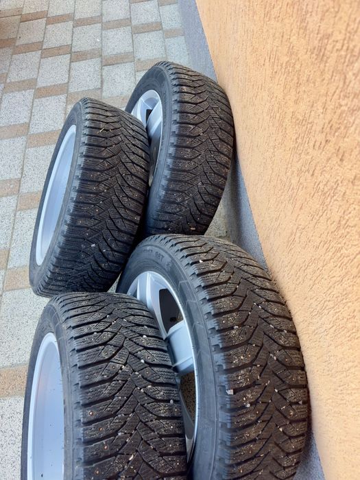 Set jante originale Volkswagen  R17 5x112 + anvelope iarnă