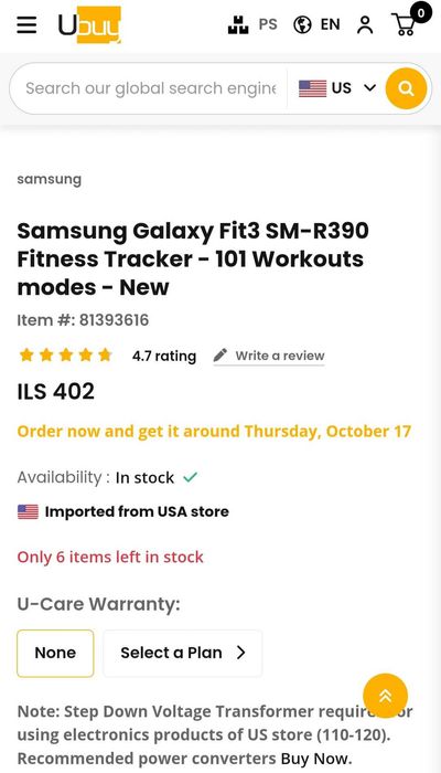 Vând ceas Galaxy fit3
