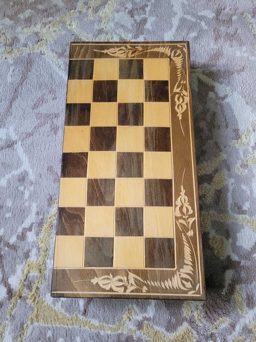 joc sah, table 45x45, piese lemn
