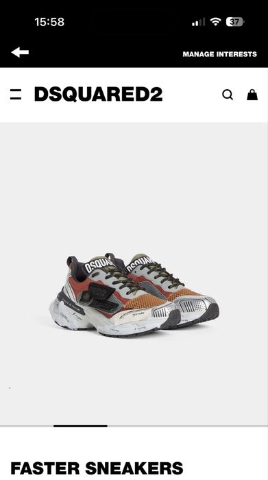 Продавам оригинални Dsquared sneakers 44 номер