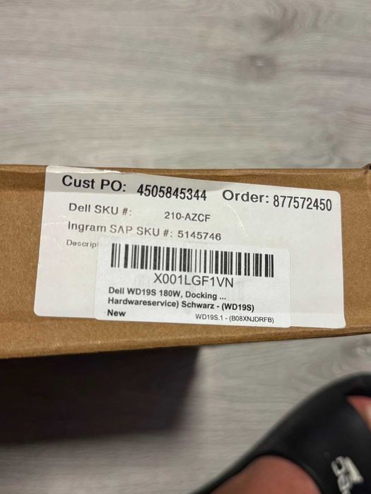 Docking station Dell WD19S, USB-C, 180W sigilat