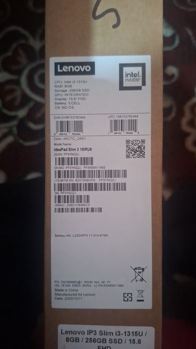 Notebook Lenova IP3 Slim i3