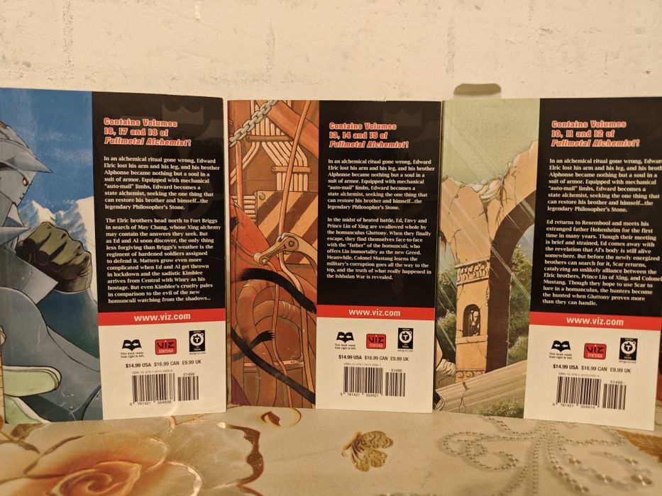 Set complet - Full Metal Alchemist 3 in 1