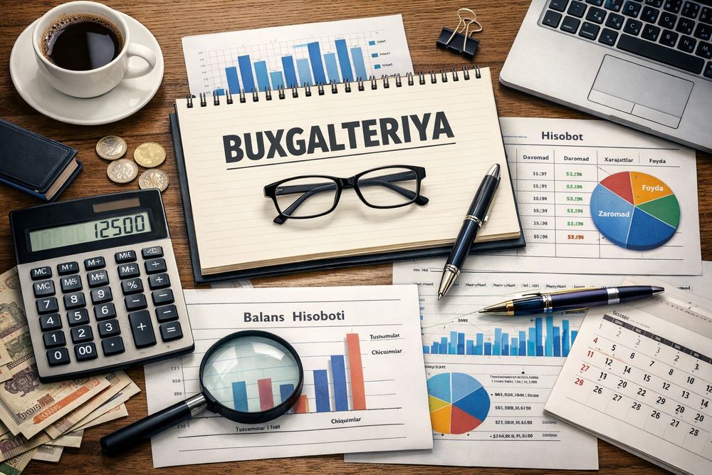 Buxgalteriya xizmati YaTT MCHJ va boshqa firmalarni buxgalteriyasini q