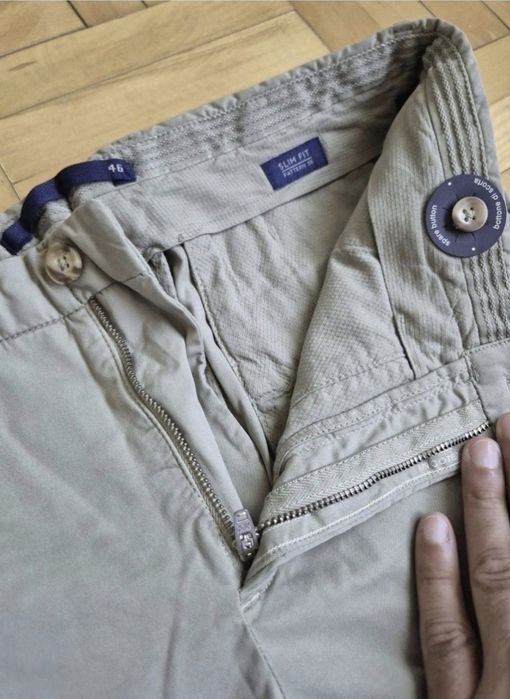 Pantaloni scurți lux bărbați, Incotex, Bumbac Royal Batavia - 46/ XS