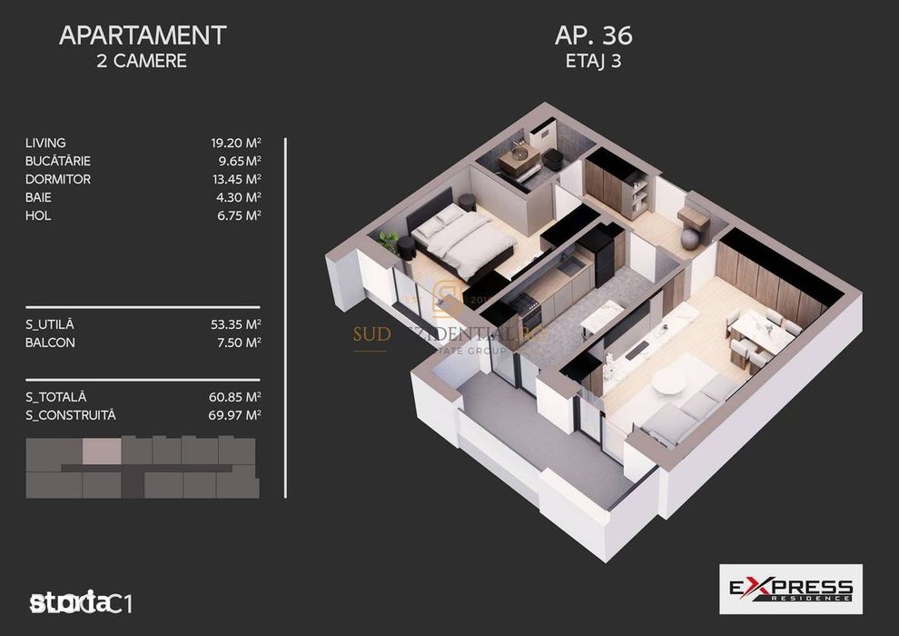 Apartament 2 camere de vanzare, zona excelenta in Sectorul 4, Berceni