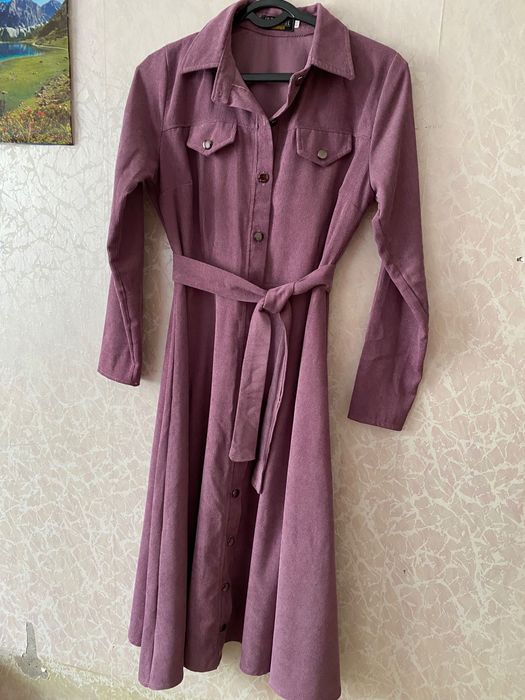 Платье-рубашка, длинное