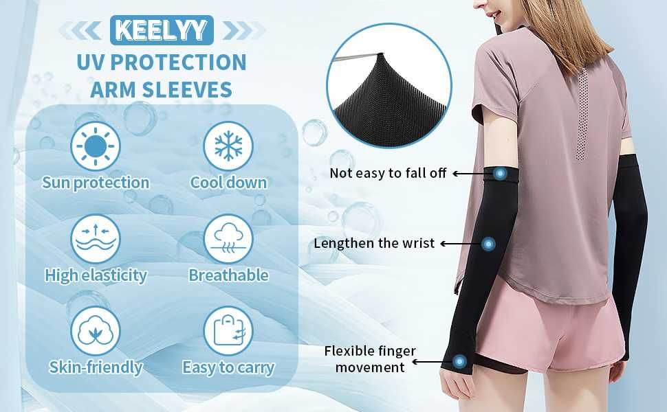 8 Чифта Спортни Ръкави за ръце, протектори, срещу UV лъчи за спорт