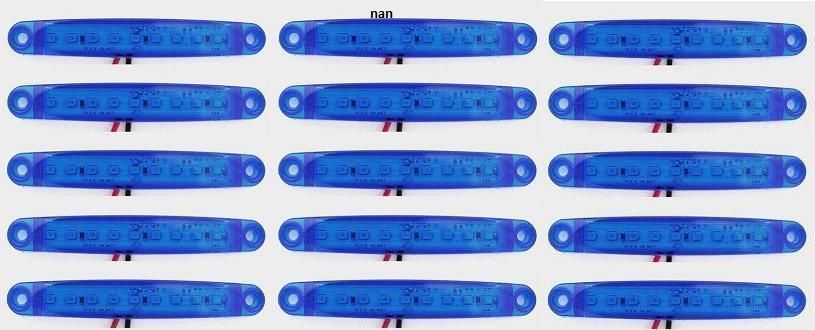 1 бр. Лед LED габарити с 9 диода  12-24V за камион ремарке , 5 цвята
