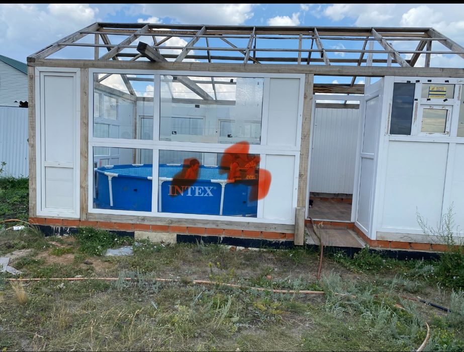 Навес с бассейном, на разбор, на слом, обмен