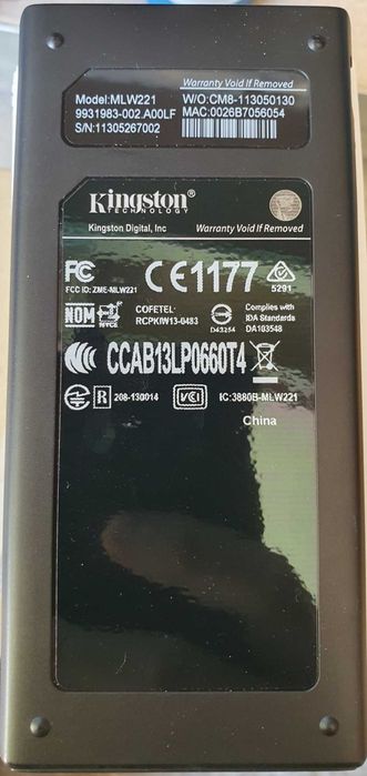 Четец/записвач на карти Kingston MLW221, MobileLite Wireless